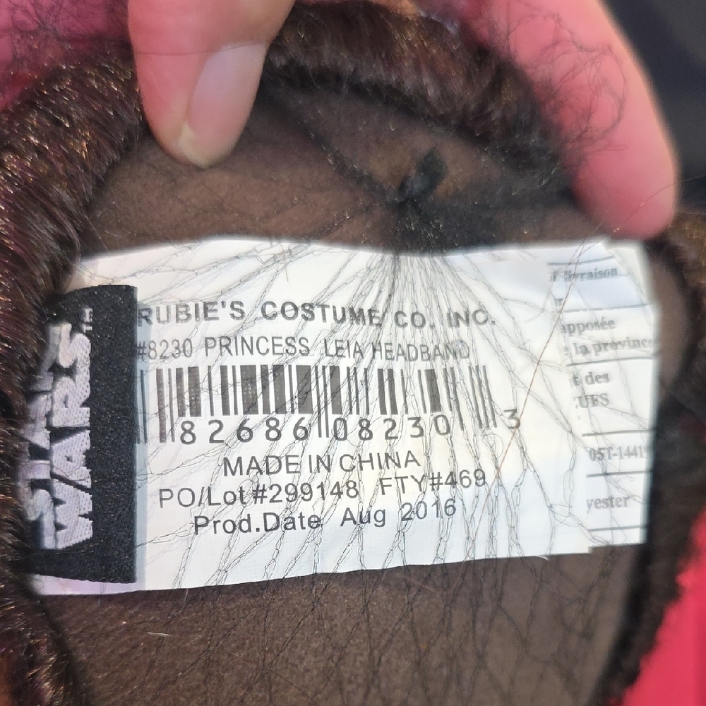 Princess Leia Hair Bun Head Band - Picture 3 of 3